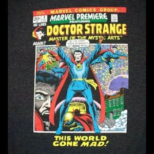 Mens Marvel Doctor Strange Comic Cover Shirt Sz L